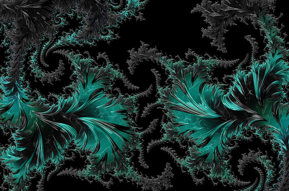 Green Paisley - A Fractal Abstract