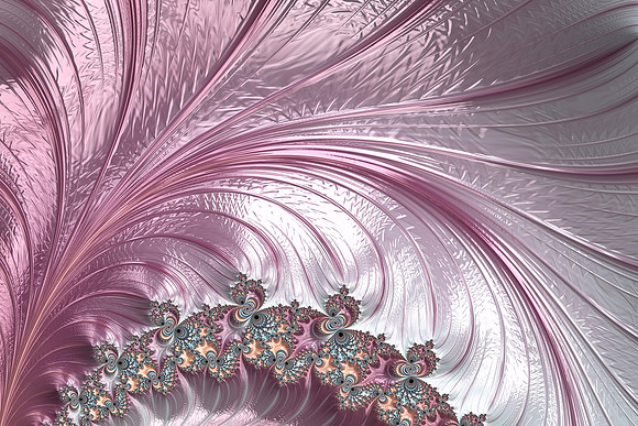 Pink Froth A fractal Abstract
